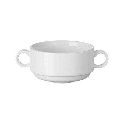 Bulionówka z 2 uszami 250 ml Pure Bianco Fine Dine - biała porcelana gastronomiczna do zupy i bulionu 762752