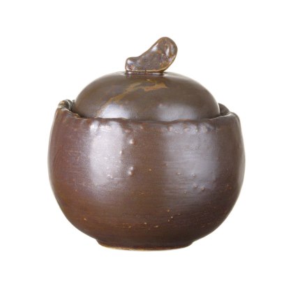 Cukiernica 400 ml Aurum brązowa porcelana Vitrified Kolory Ziemi 105×110 mm - Fine Dine 760376