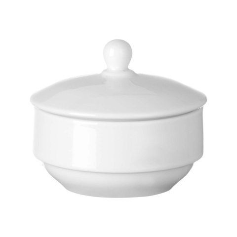 Cukiernica 200 ml z pokrywką Pure Bianco – biała porcelana gastronomiczna Fine Dine 768181