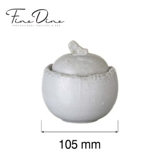 Cukiernica Stark 400 ml szara porcelana Vitrified 105×110 mm - Fine Dine 760352