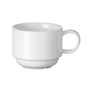 Filiżanka cappuccino sztaplowalna 250 ml Pure Bianco Fine Dine - biała porcelana gastronomiczna 762837