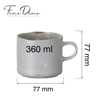 Kubek porcelanowy Stark 360 ml szary porcelana Vitrified - Fine Dine 762226