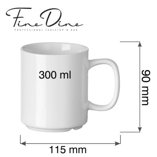 Kubek sztaplowalny 300 ml Pure Bianco Fine Dine - porcelana gastronomiczna do kawy 762929