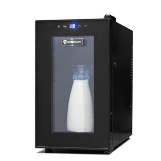 Lodówka na mleko 21L Resto Quality RQSV26A do ekspresu, czarna z wyświetlaczem elektronicznym – 265x495x478 mm