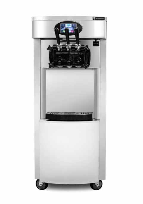 Maszyna 2 smaki + mix RQ828C stal nierdzewna