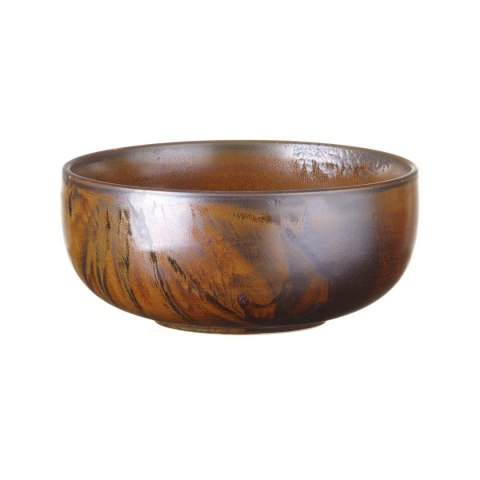 Miska 1,3 L Aurum brązowa porcelana Vitrified 180 mm  Kolory Ziemi – Fine Dine 767191