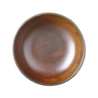 Miska 1,3 L Aurum do ramenów i sałatek brązowa porcelana Vitrified Kolory Ziemi 180 mm - Fine Dine 767191
