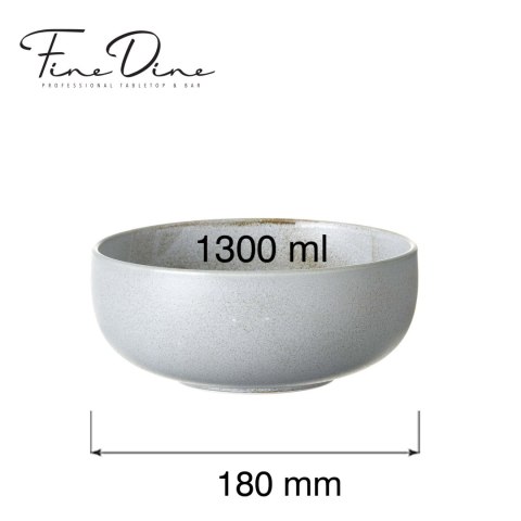 miska Stark Fine Dine 180 mm porcelana szara 762257