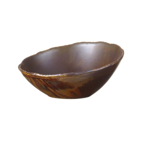 Miska bufetowa 2L Aurum brązowa porcelana Vitrified 200 mm Kolory Ziemi – Fine Dine 762295