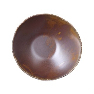 Miska bufetowa 1 L 250 mm Aurum do sałatek i dodatków brązowa porcelana Vitrified Kolory Ziemi - Fine Dine 762325