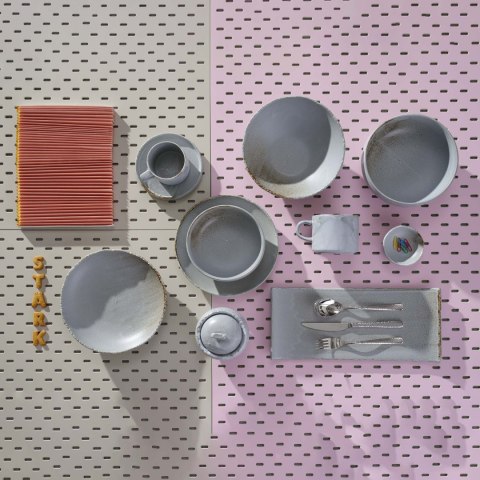 miska do sałatek Stark Fine Dine szara porcelana 762042