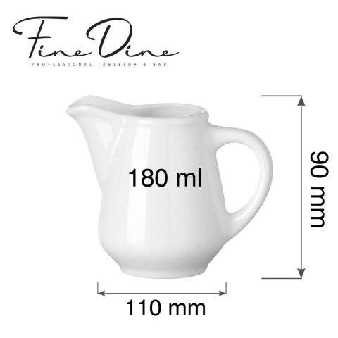 Mlecznik 180 ml Pure Bianco Fine Dine - porcelana gastronomiczna do kawy 768204