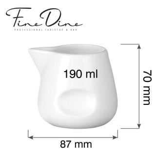 Mlecznik / sosjerka 190 ml Pure Bianco Fine Dine - biała porcelana gastronomiczna 768990