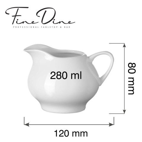 Sosjerka 280 ml Pure Bianco Fine Dine - porcelana gastronomiczna do sosów 762776