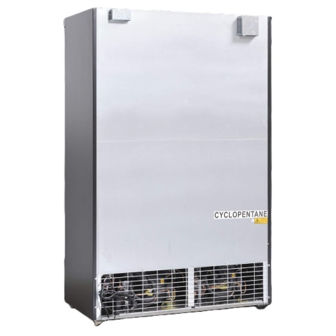 szafa mroźnicza gastronomiczna z przeszklonymi drzwiami-DF1006BD - tył urządzenia