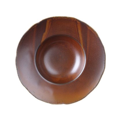Talerz do pasty i makaronu 280 mm Aurum brązowa porcelana Vitrified Kolory Ziemi - Fine Dine 762288