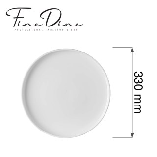 Talerz do pizzy 330 mm / 33 cm Pure Bianco Fine Dine – porcelana gastronomiczna do pizzy 762011