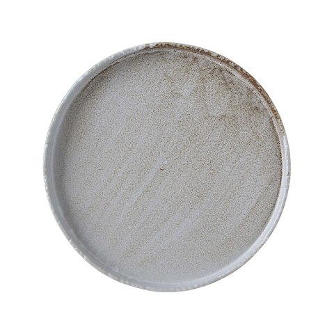Talerz płytki 210 mm śniadaniowy i deserowy z rantem Stark szary porcelana Kolory Ziemi – Fine Dine 762127