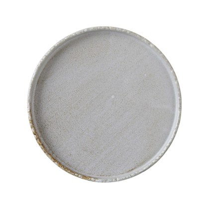 Talerz obiadowy Stark 270 mm z wysokim rantem szary porcelana Vitrified - Fine Dine 762134