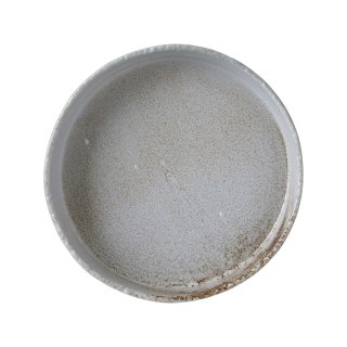 Talerz deserowy i śniadaniowy Stark 200 mm z wysokim rantem szary porcelana Vitrified - Fine Dine 762141