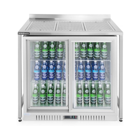 stół roboczy barowy Oxygen Barmatic stal AISI 304 817612 z lodówką podblatową