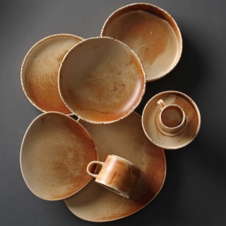 Cukiernica 400 ml Constancy brązowa porcelana Vitrified 105×110 mm - Fine Dine 760291