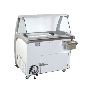 Dystrybutor do lodów 4 kuwety SIC4WB Resto Quality witryna do lodów 836x838x1270 mm