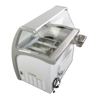 Dystrybutor do lodów 6 kuwet SIC6WBL Resto Quality witryna do lodów 1080x838x1270 mm