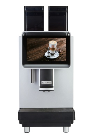 Ekspres automatyczny do kawy Dr.Coffee F2 One Touch czarny dwa młynki do gastronomii 300 kaw dziennie