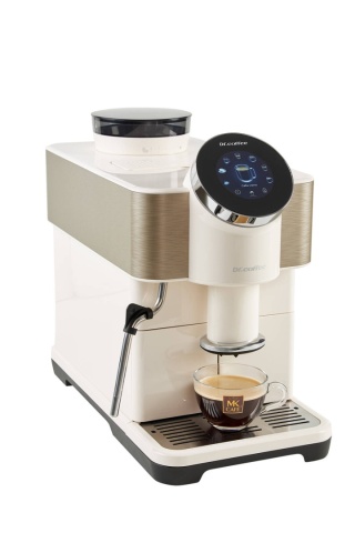 Ekspres automatyczny do kawy DR.COFFEE H1 WHITE biały 19 bar z młynkiem ceramicznym 1202399