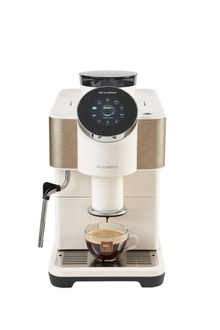 Ekspres automatyczny do kawy DR.COFFEE H1 WHITE biały 19 bar z młynkiem ceramicznym 1202399