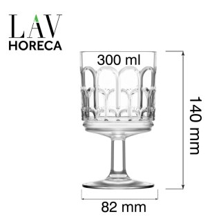 Kieliszek na nóżce 300 ml Archie do koktajli i napojów szkło sodowe LAV LH-ARH730KH