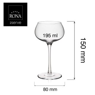 Kieliszek Tribute Frigus 195 ml do koktajli - Rona 77920800