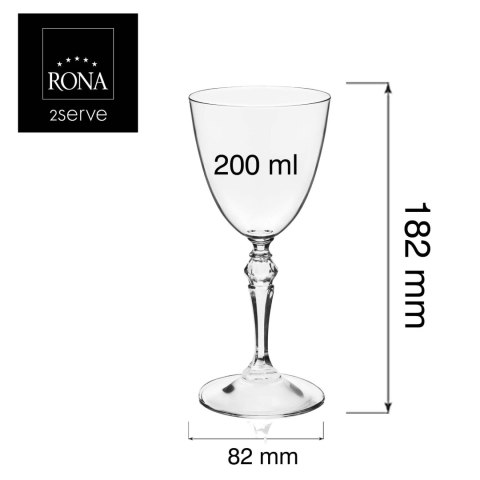kieliszek Barroque 200 ml do restauracji i wine barów - wymiary