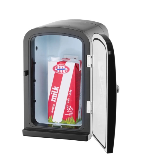 Lodówka do mleka 6 L - Hendi czarna do ekspresów automatycznych 213x275x343 mm, 50W