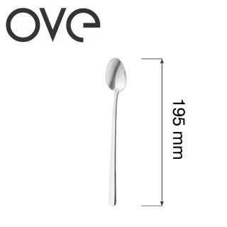 Łyżeczka do latte Fjord długa do wysokich szklanek stal 18/0 srebrny połysk bez niklu 195 mm OVE 700716