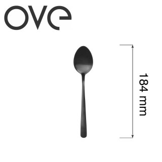 Łyżka deserowa Fjord Black 184 mm stal 18/0 bez niklu czarna matowa PVD OVE 700327