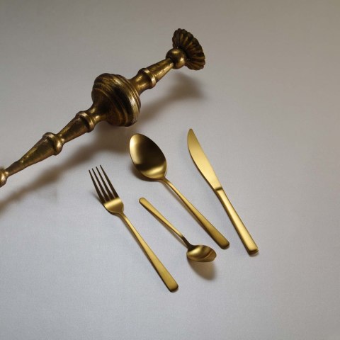 sztućce fjord gold ove złota łyżka stołowa