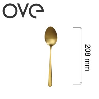 Łyżka stołowa Fjord Gold 208 mm stal 18/0 bez niklu złota matowa PVD OVE 700419
