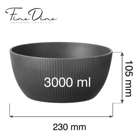 misa bufetowa okrągła Belize Ø230 mm czarna