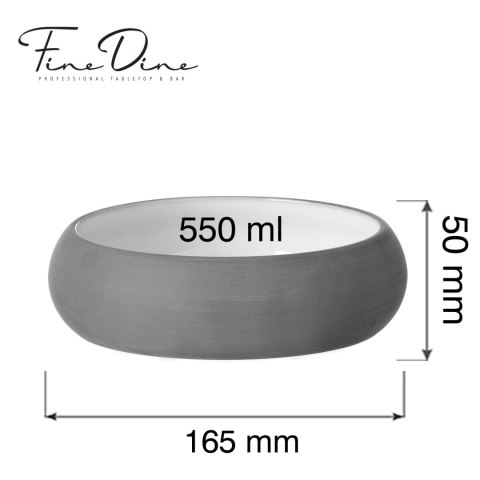 miska kamionkowa Mia White Fine Dine 165 mm wymiary