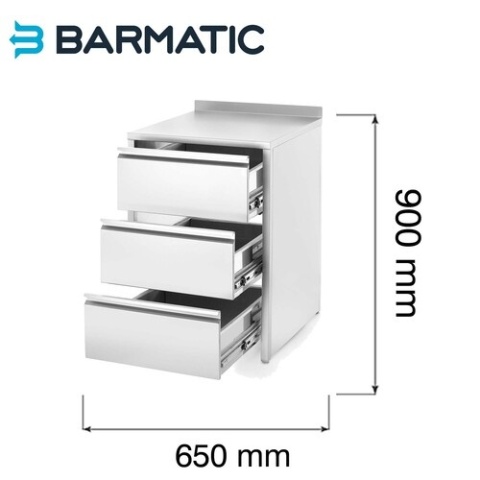 Moduł barowy Oxygen z szufladami 600×650×900 mm Barmatic 816462