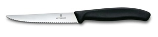 Nóż do steków i pizzy ząbkowany 222mm czarny gastronomiczny Victorinox 6.7233