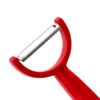 Obieraczka czerwona ręczna do warzyw Ypso pozioma ząbkowana 145 mm Victorinox 6.0963.1