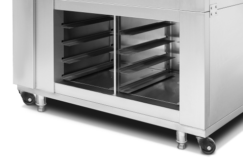 piec piekarniczy gastronomiczny RQPM-D komora pieczenia 40x60 z prowadnicami