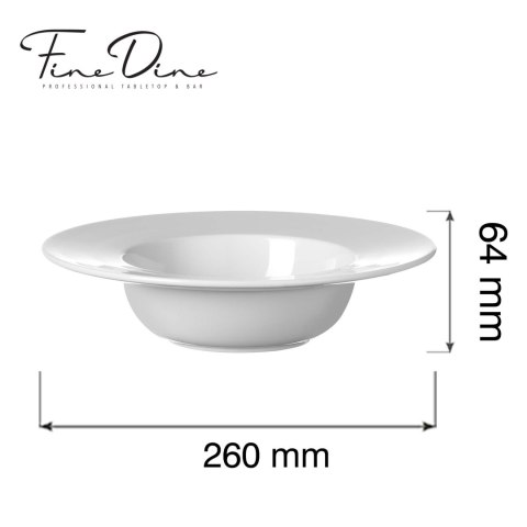 porcelanowy talerz do pasty Pure Crema 260 mm