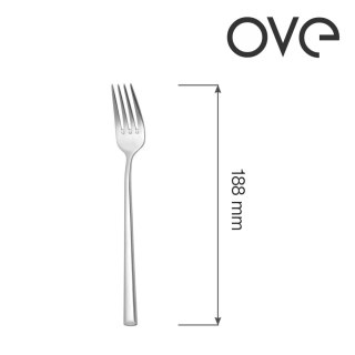 Widelec deserowy Bergen 188 mm bez niklu stal 18/0 OVE do ciast i owoców 700556