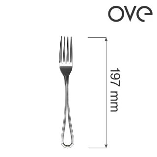 Widelec stołowy Bologna do dań głównych stal 18/0 bez niklu 197 mm OVE 700471