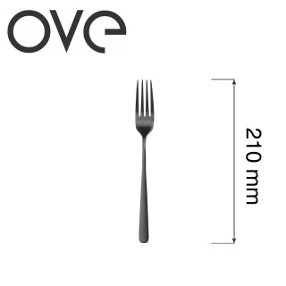 Widelec stołowy Fjord Black 210 mm stal 18/0 bez niklu czarny matowy PVD OVE 700280