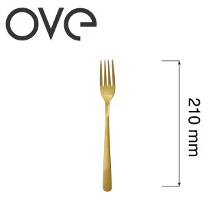 Widelec stołowy Fjord Gold 210 mm stal 18/0 bez niklu złoty matowy PVD OVE 700389